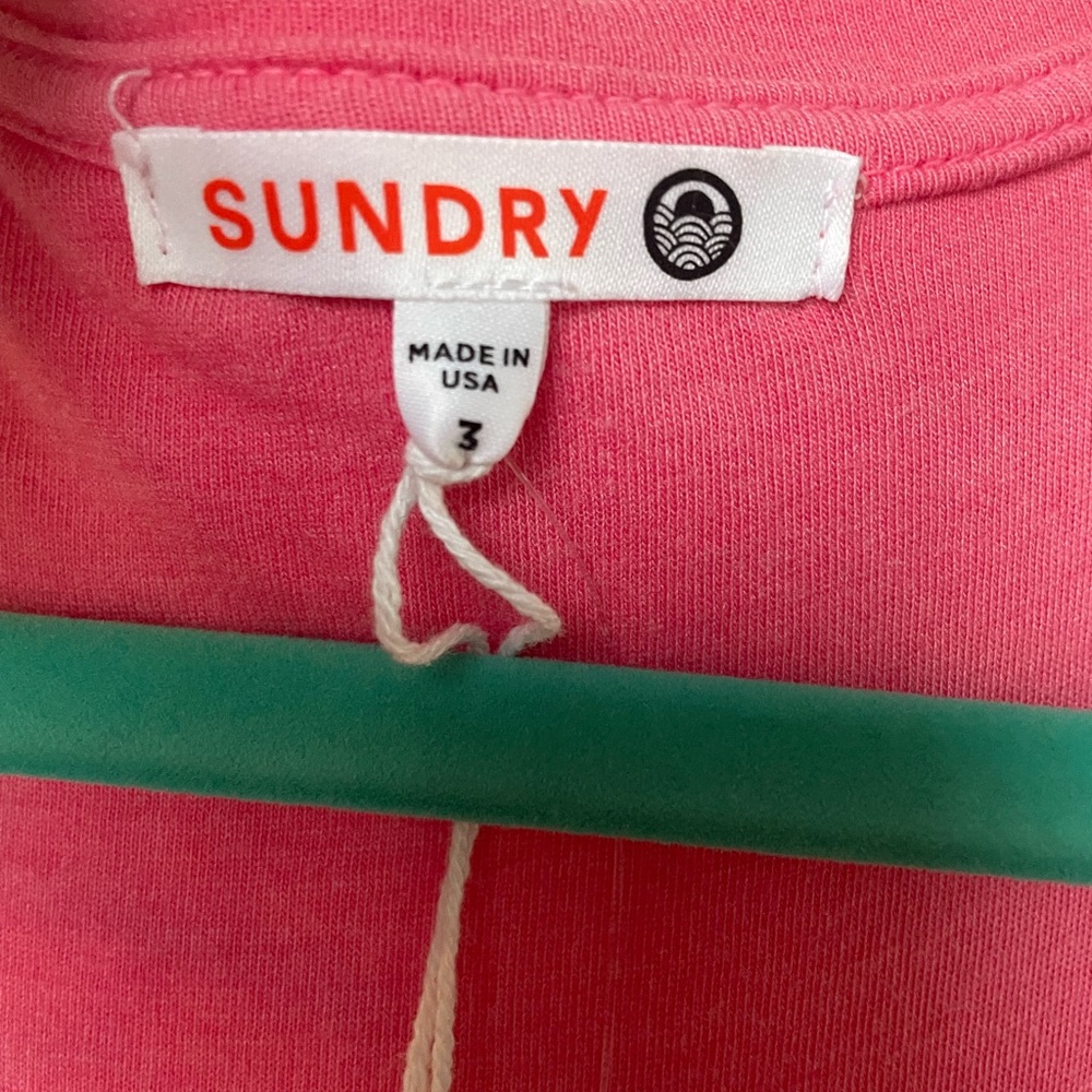 NWT Sundry Drop Waist Tiered Midi Dress - Picture 3 of 7